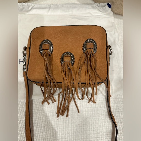 Rebecca minkoff suede small tassel bag with silver hardware - Picture 5 of 6